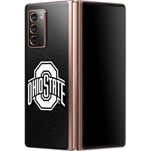 Ohio State University OSU Black Galaxy Z Fold2 5G Skin