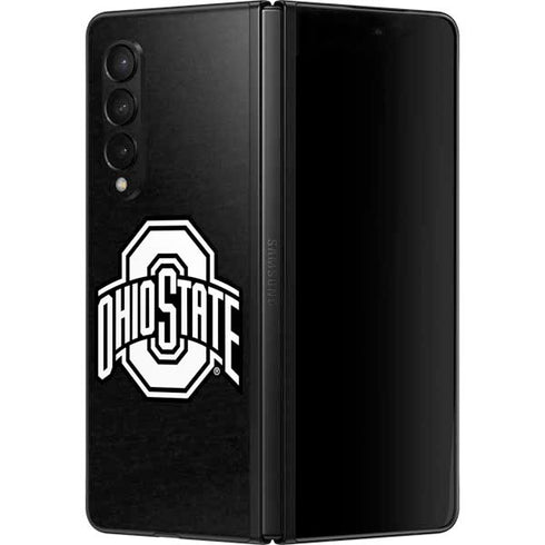 Ohio State University OSU Black Galaxy Z Fold3 5G Skin