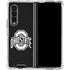 Ohio State University OSU Black Galaxy Z Fold4 5G Clear Case