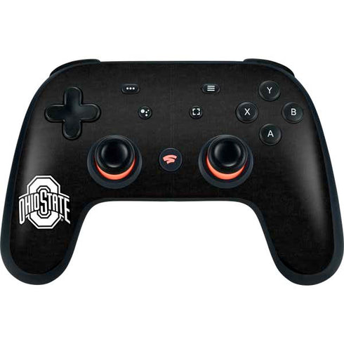 Ohio State University OSU Black Google Stadia Controller Skin