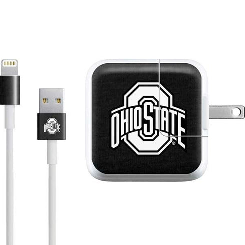 Ohio State University OSU Black iPad Charger (10W USB) Skin