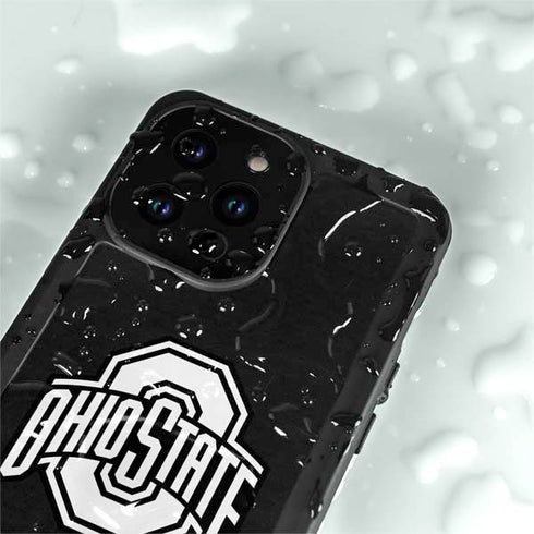 Ohio State University OSU Black iPhone 14 Pro Max Waterproof Case
