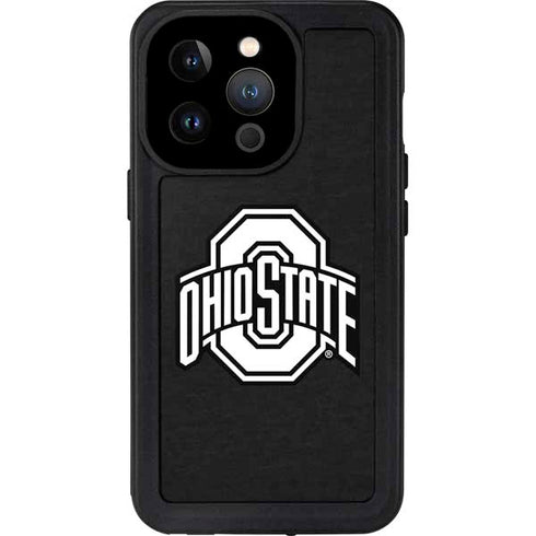 Ohio State University OSU Black iPhone 14 Pro Waterproof Case