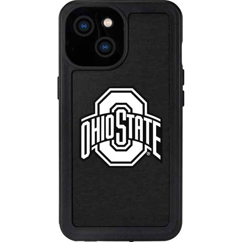 Ohio State University OSU Black iPhone 15 Waterproof Case