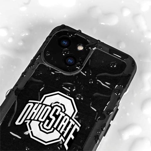 Ohio State University OSU Black iPhone 15 Waterproof Case