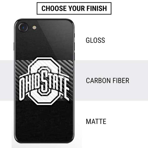 Ohio State University OSU Black iPhone SE (2nd & 3rd Gen) Skin