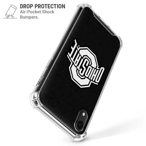 Ohio State University OSU Black iPhone XR Clear Case