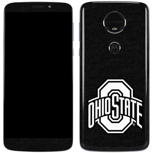 Ohio State University OSU Black Moto E5 Plus Skin