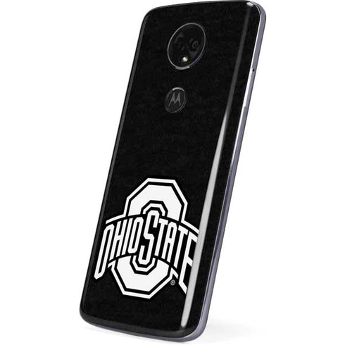 Ohio State University OSU Black Moto E5 Plus Skin