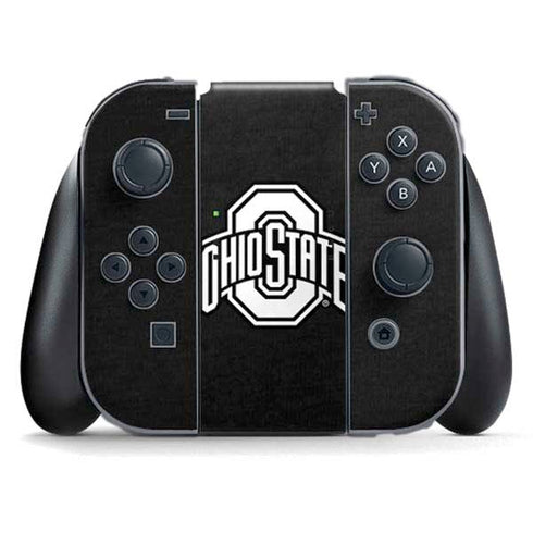 Ohio State University OSU Black Nintendo Switch (2017-2021) Joy-Con Controller Skin