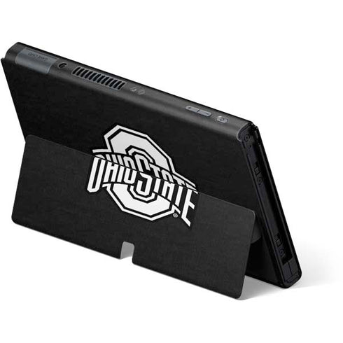 Ohio State University OSU Black Nintendo Switch OLED (2021) Skin