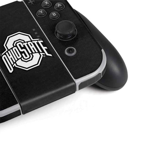 Ohio State University OSU Black Nintendo Switch OLED (2021) Skin