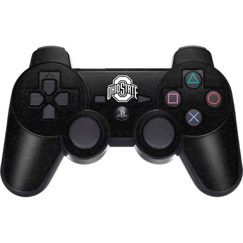 Ohio State University OSU Black PS3 Dual Shock wireless controller Skin