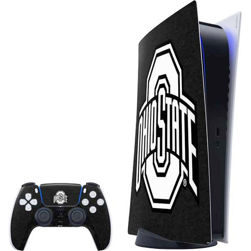 Ohio State University OSU Black PS5 Digital Edition Bundle Skin