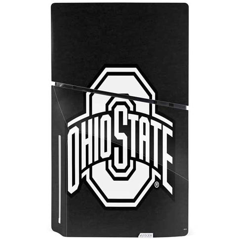 Ohio State University OSU Black PS5 Slim Disk Console Skin