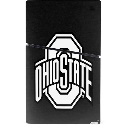 Ohio State University OSU Black PS5 Slim Digital Edition Bundle Skin