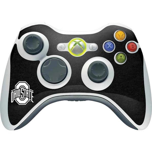 Ohio State University OSU Black Xbox 360 Wireless Controller Skin
