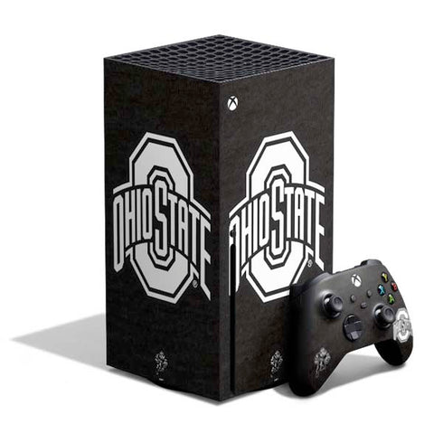 Ohio State University OSU Black Xbox Series X Bundle Skin