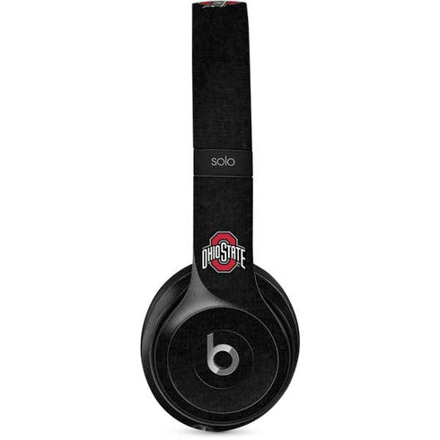 Ohio State University OSU Buckeyes Black Beats Solo 2 Wired Skin