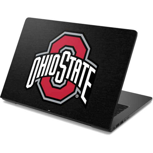 Ohio State University OSU Buckeyes Black Dell Chromebook Skin