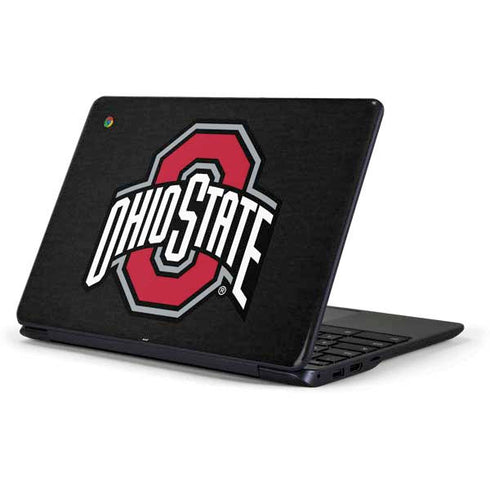 Ohio State University OSU Buckeyes Black Samsung Chromebook Skin