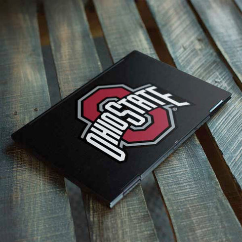 Ohio State University OSU Buckeyes Black HP Envy Skin