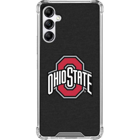 Ohio State University OSU Buckeyes Black Galaxy A14 5G Clear Case