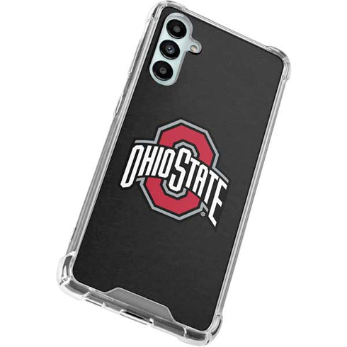 Ohio State University OSU Buckeyes Black Galaxy A14 5G Clear Case