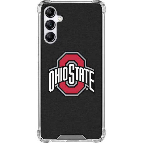 Ohio State University OSU Buckeyes Black Galaxy A15 5G Clear Case