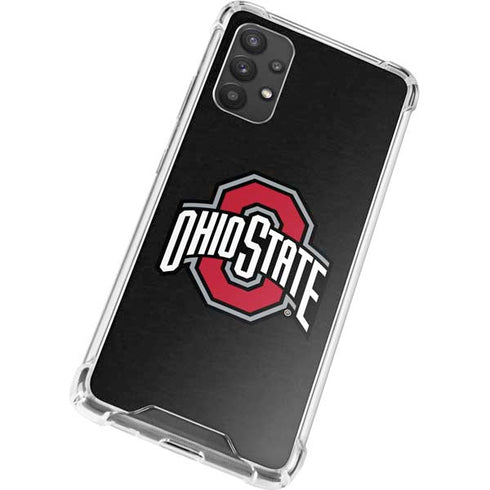 Ohio State University OSU Buckeyes Black Galaxy A32 5G Clear Case