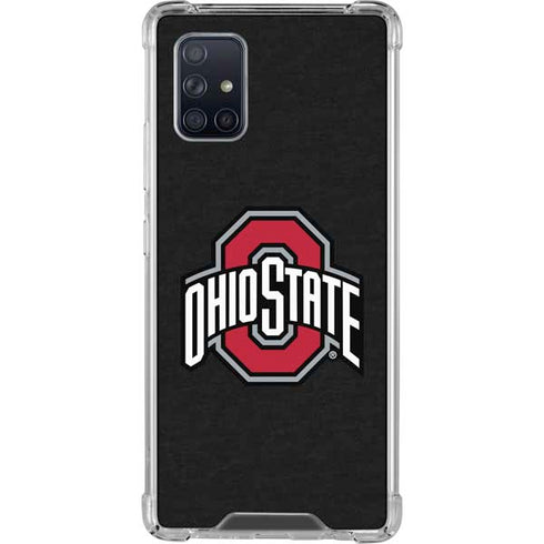 Ohio State University OSU Buckeyes Black Galaxy A71 5G Clear Case