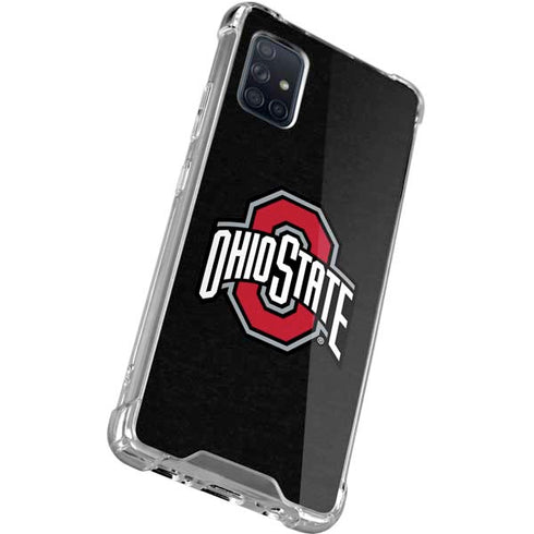 Ohio State University OSU Buckeyes Black Galaxy A71 5G Clear Case