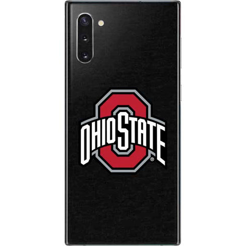 Ohio State University OSU Buckeyes Black Galaxy Note 10 Skin