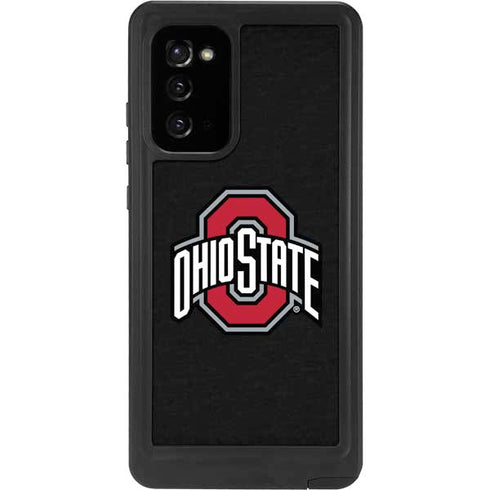 Ohio State University OSU Buckeyes Black Galaxy Note20 5G Waterproof Case