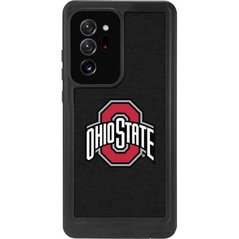 Ohio State University OSU Buckeyes Black Galaxy Note20 Ultra 5G Waterproof Case