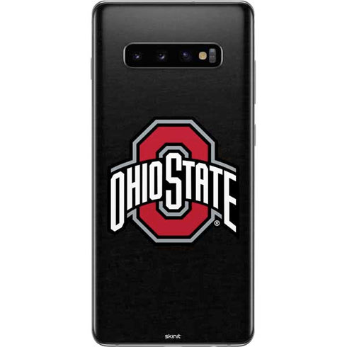 Ohio State University OSU Buckeyes Black Galaxy S10 Plus Skin