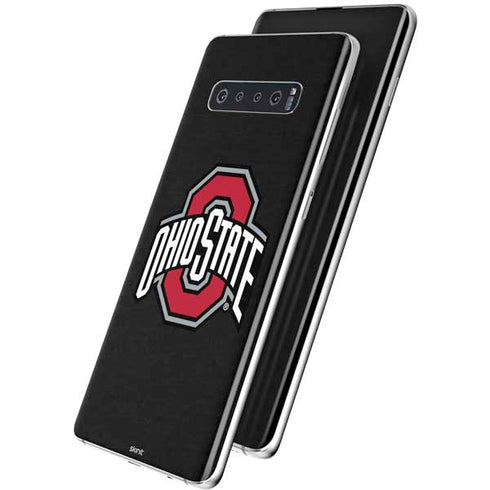 Ohio State University OSU Buckeyes Black Galaxy S10 Plus Skin