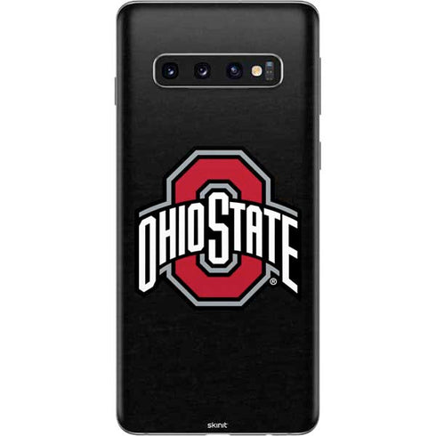 Ohio State University OSU Buckeyes Black Galaxy S10 Skin