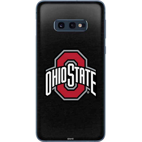 Ohio State University OSU Buckeyes Black Galaxy S10e Skin
