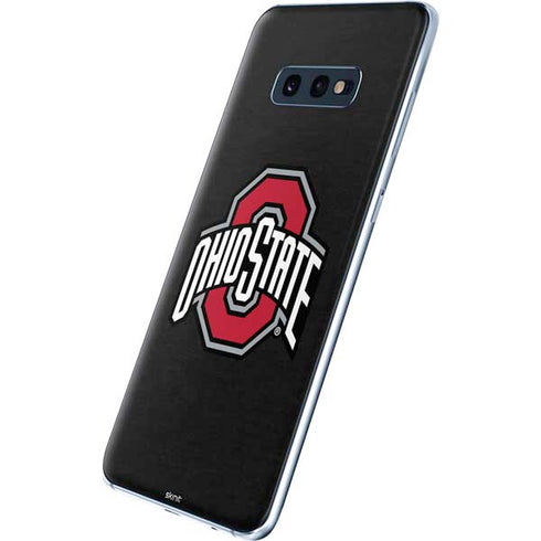 Ohio State University OSU Buckeyes Black Galaxy S10e Skin