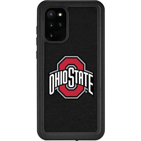 Ohio State University OSU Buckeyes Black Galaxy S20 Plus Waterproof Case