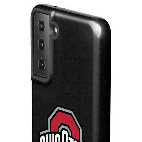 Ohio State University OSU Buckeyes Black Galaxy S21 FE Pro Case