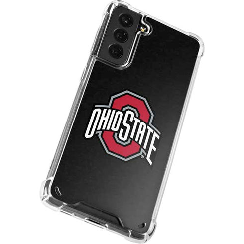 Ohio State University OSU Buckeyes Black Galaxy S21 Plus 5G Clear Case
