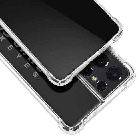 Ohio State University OSU Buckeyes Black Galaxy S21 Ultra 5G Clear Case