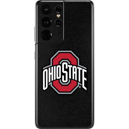 Ohio State University OSU Buckeyes Black Galaxy S21 Ultra 5G Skin