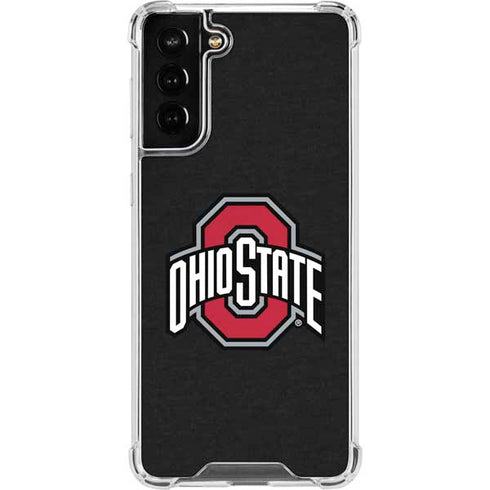 Ohio State University OSU Buckeyes Black Galaxy S22 Plus Clear Case