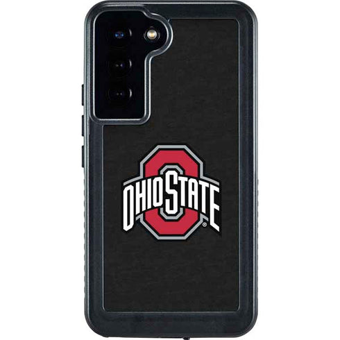 Ohio State University OSU Buckeyes Black Galaxy S23 Plus Waterproof Case