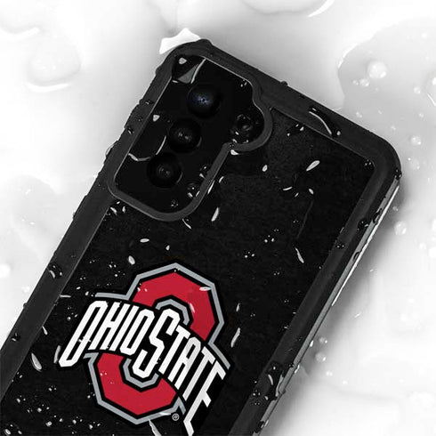 Ohio State University OSU Buckeyes Black Galaxy S23 Plus Waterproof Case