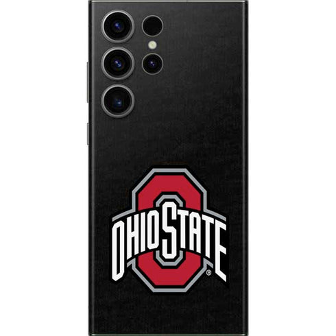 Ohio State University OSU Buckeyes Black Galaxy S23 Ultra Skin