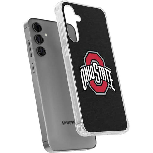 Ohio State University OSU Buckeyes Black Galaxy S24 Plus Clear Case